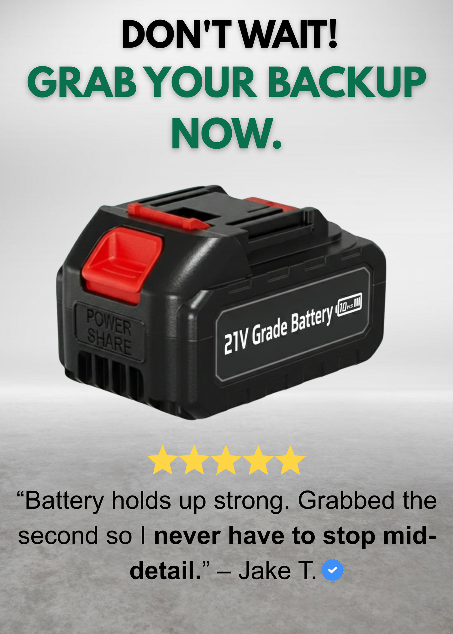 21V Premium Backup Battery